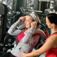 At the fitness club