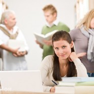Students in Library