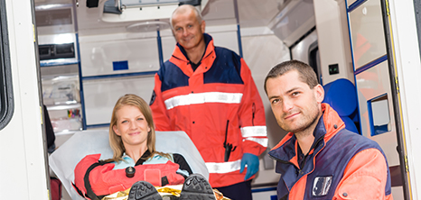 Paramedics in action