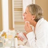 Mature woman in the bathroom