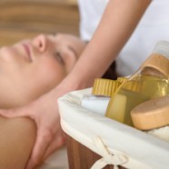 Beauty treatment at a luxury spa